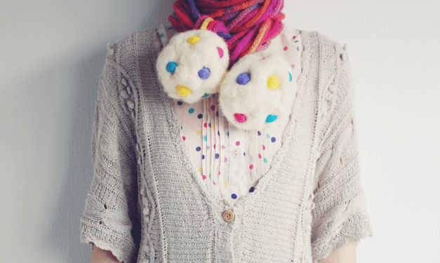 Oversized Felted Candy-Like PomPom Necklace – How Adorable Is This?