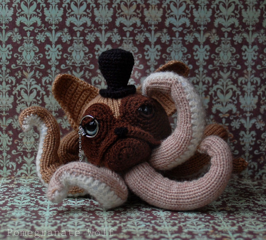 Crochet Octodog by Zane Uzklinge