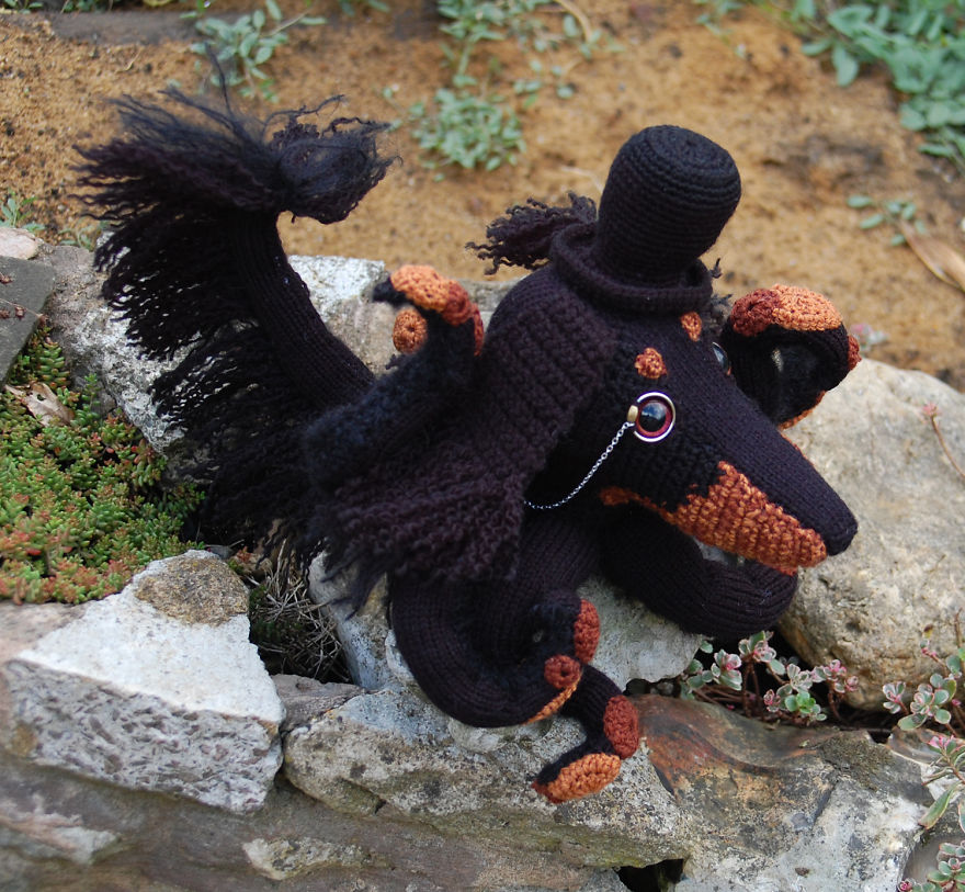 Crochet Octodog by Zane Uzklinge