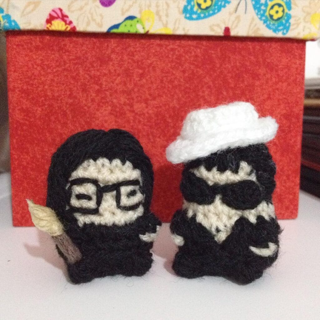Teeny Tiny Tomie Ohtake & Yoko Ono Amigurumi