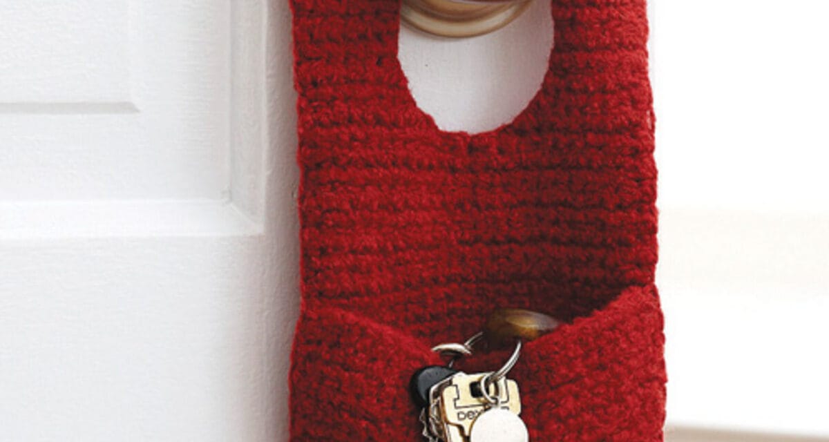 Felted Door Knob Organizer – Free Crochet Pattern