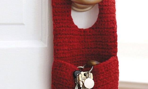 Felted Door Knob Organizer – Free Crochet Pattern