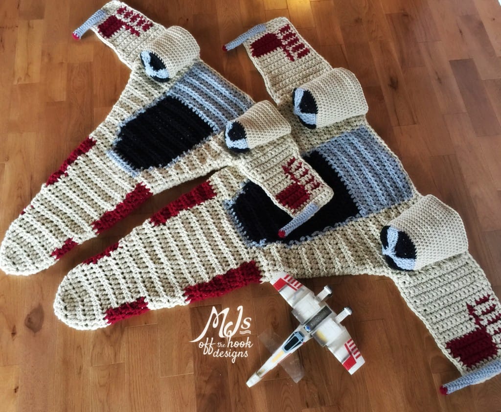 The Most Legendary Star Wars X-Wing Starfighter Crochet Blanket Ever ...