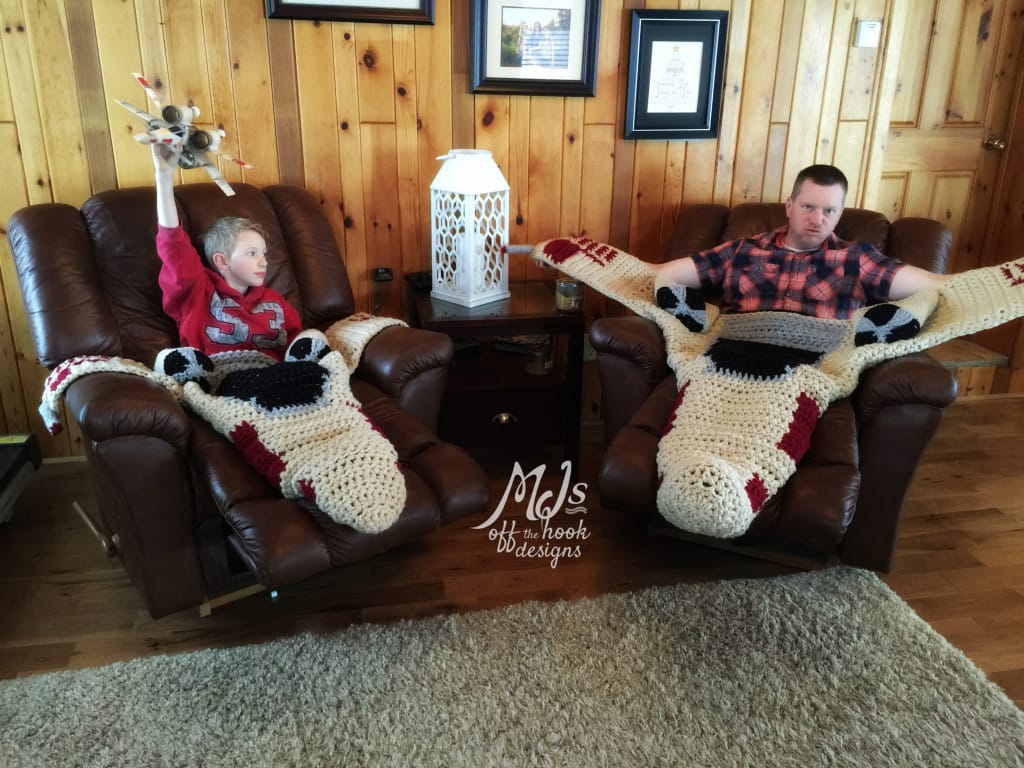 The Most Legendary Star Wars X-Wing Starfighter Crochet Blanket Ever ...