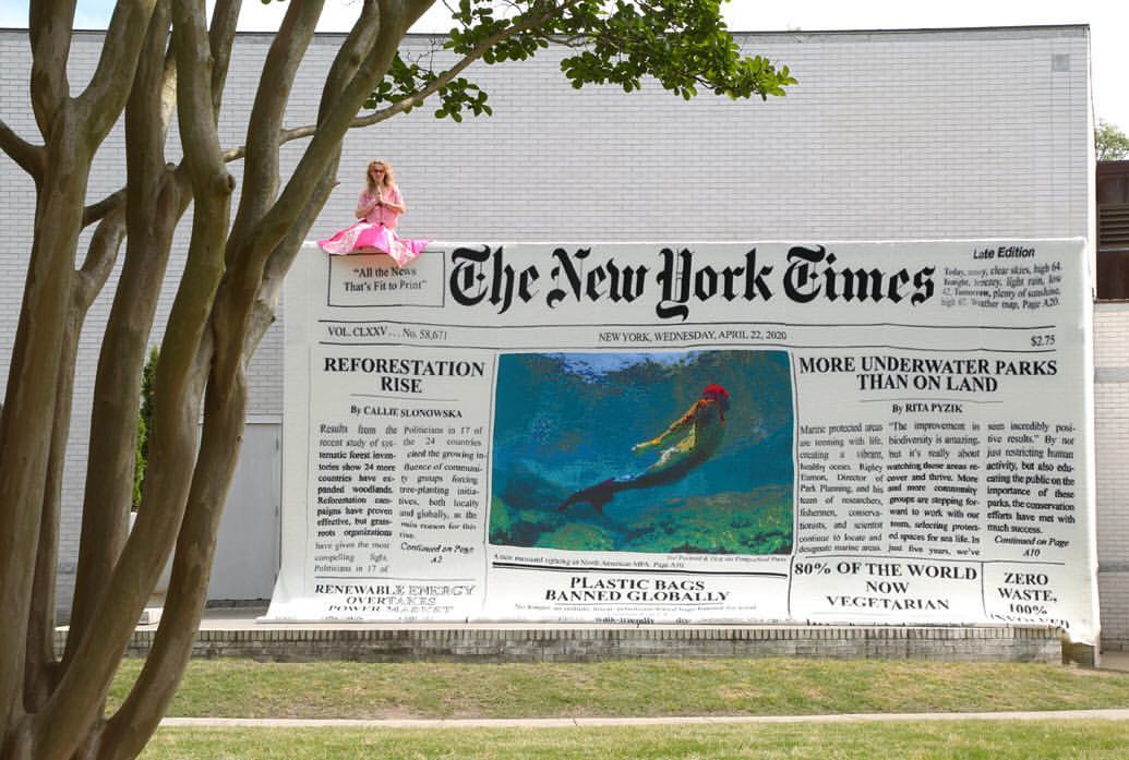 Olek For The Win With Her Crochet Vision For the New York Times