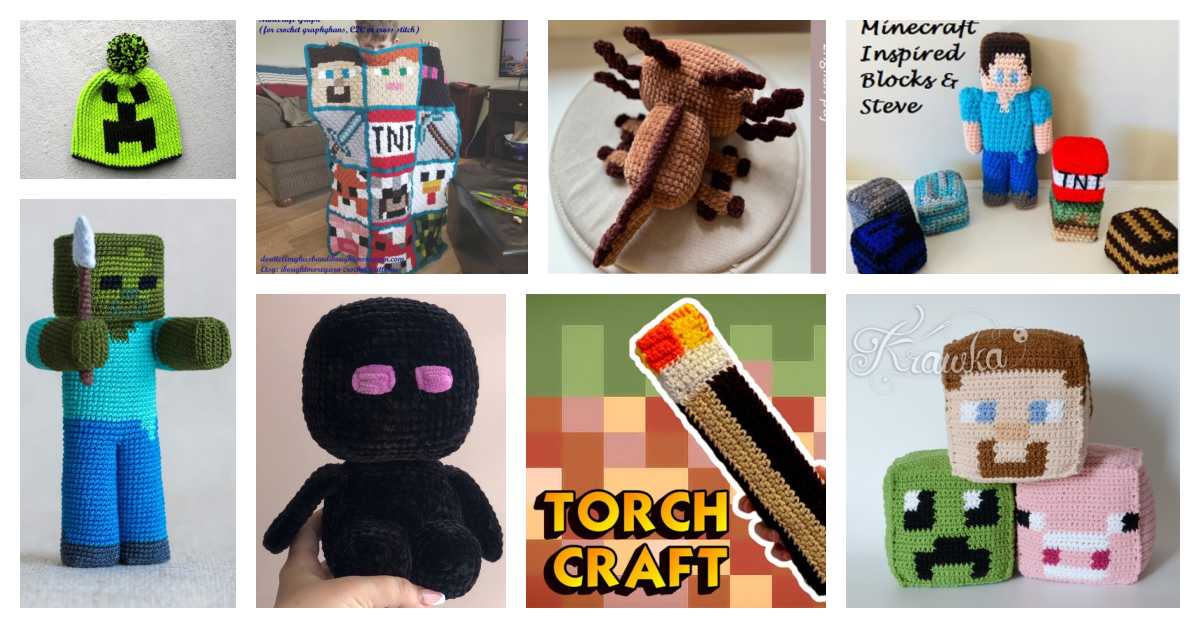 Finn’s Favorite Minecraft-Inspired Patterns For Crocheters!