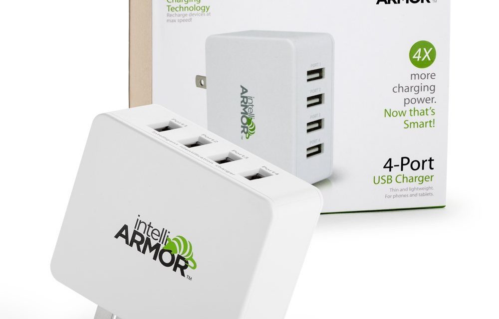 Special Offer for KnitHacker Readers! Pick Up This intelliARMOR 4-Port USB Wall Charger and SAVE!