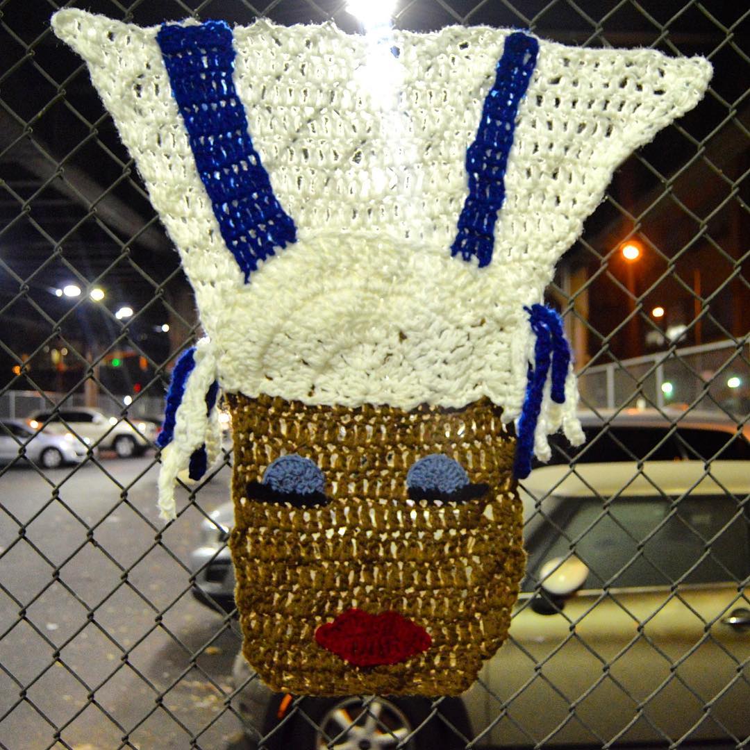 'The Queen of Salsa' -- Celia Cruz Yarn Bomb by AlexCreates