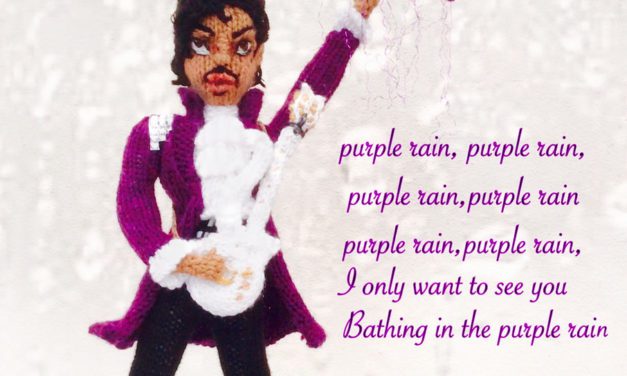 Knitted Prince Doll by Denise Salway, Inspired by Purple Rain
