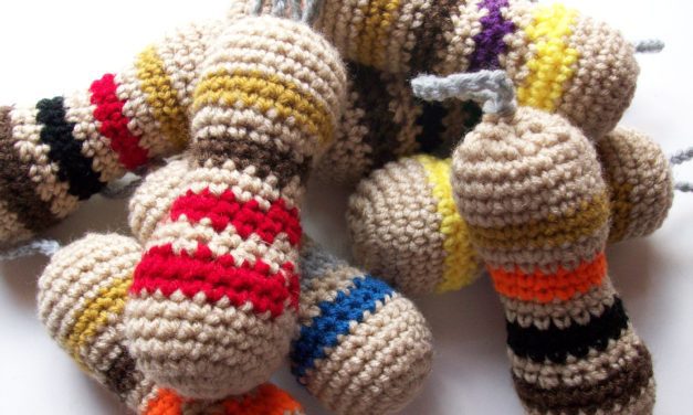 You Can Make Anything Into Adorable Amigurumi – Check Out These Colorful Resistors and an LED Too!