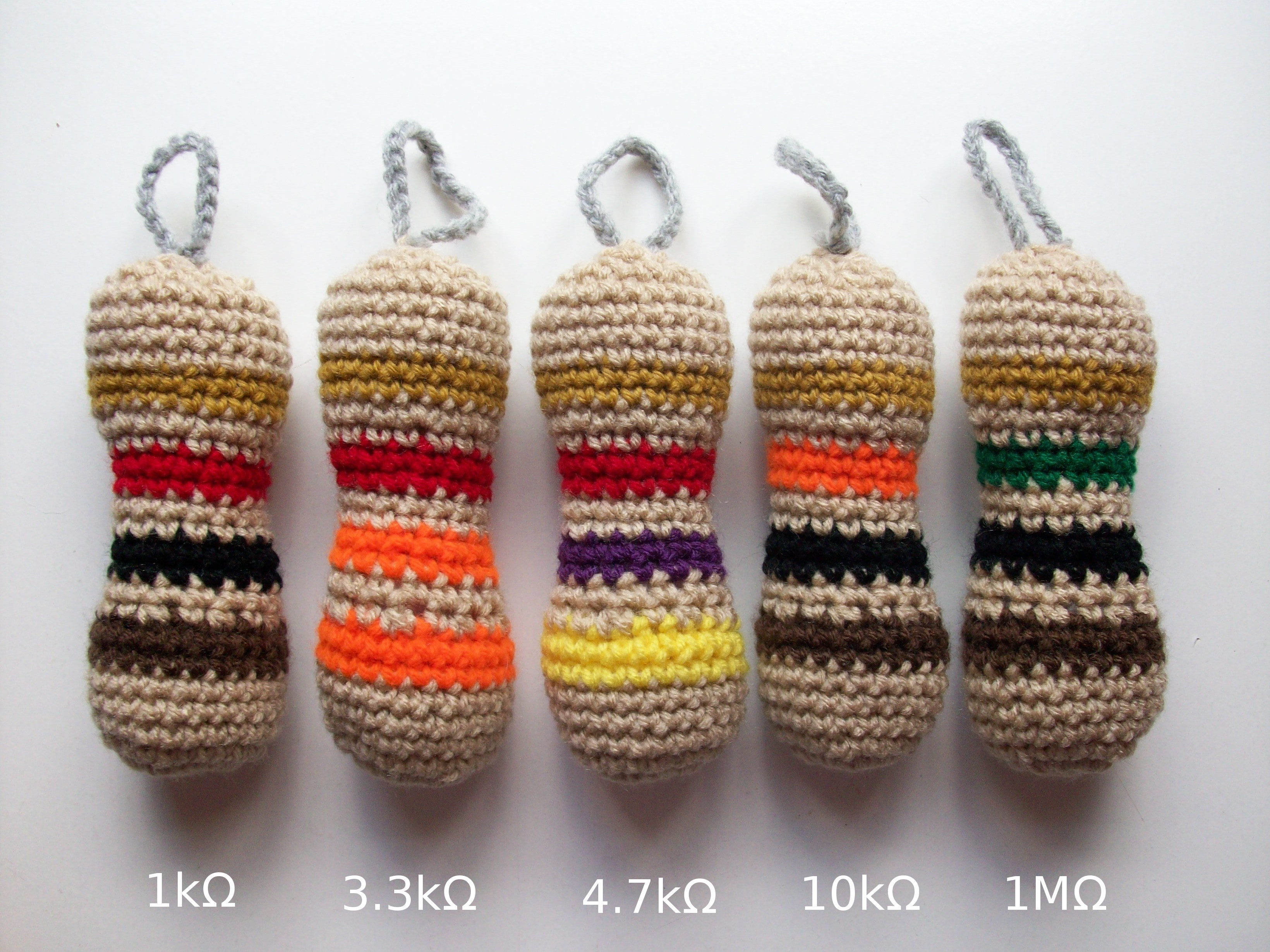 You Can Make Anything Into Adorable Amigurumi - Check Out These Colorful Resistors!