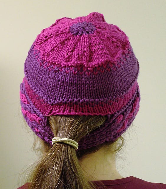 ICLOVERFOREVER Ponytail Beanie Hat – Cable Knit High Messy Bun – Winter Warm Skull Cap For Women
