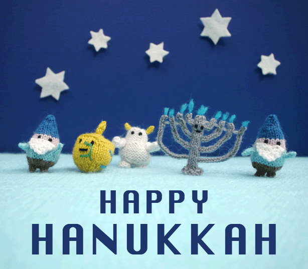 Stop-Motion Happy Hanukkah Message via Mochimochi Land