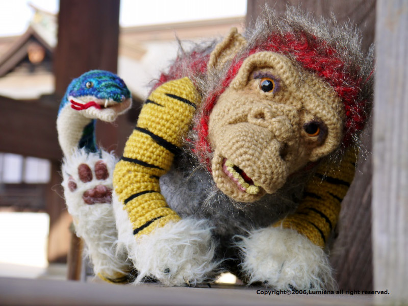 Mind-Bogglingly Amazing Amigurumi – Japanese ‘Nue’ Crocheted by Lumièna
