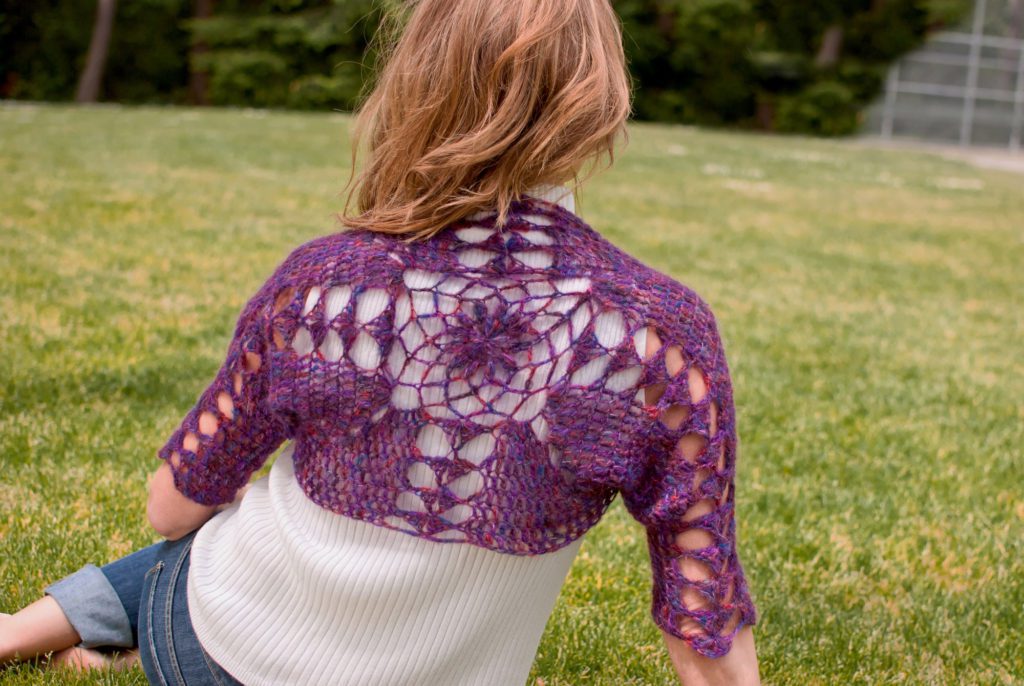 Gorgeous Chrysanthemum Shrug - They Say It Can Be Crocheted in a Day!