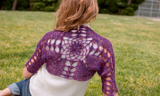 Gorgeous Chrysanthemum Shrug – They Say It Can Be Crocheted in a Day!