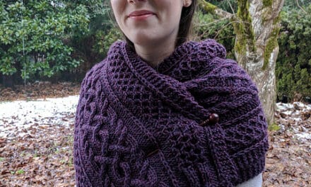 Make This Stunning Cable-Knit Scarf, Pattern By Kalurah Hudson