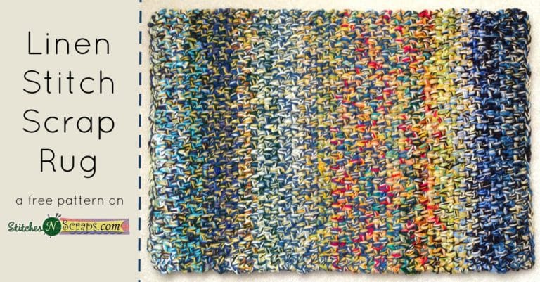 Crochet a Linen Stitch Rug With Yarn Scraps – The Ultimate Stashbuster
