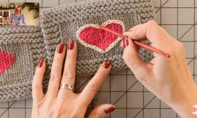 How To Use a Crocheted Surface Stitch To Draw on Your Knitting – Genius Idea From VeryPink Knits
