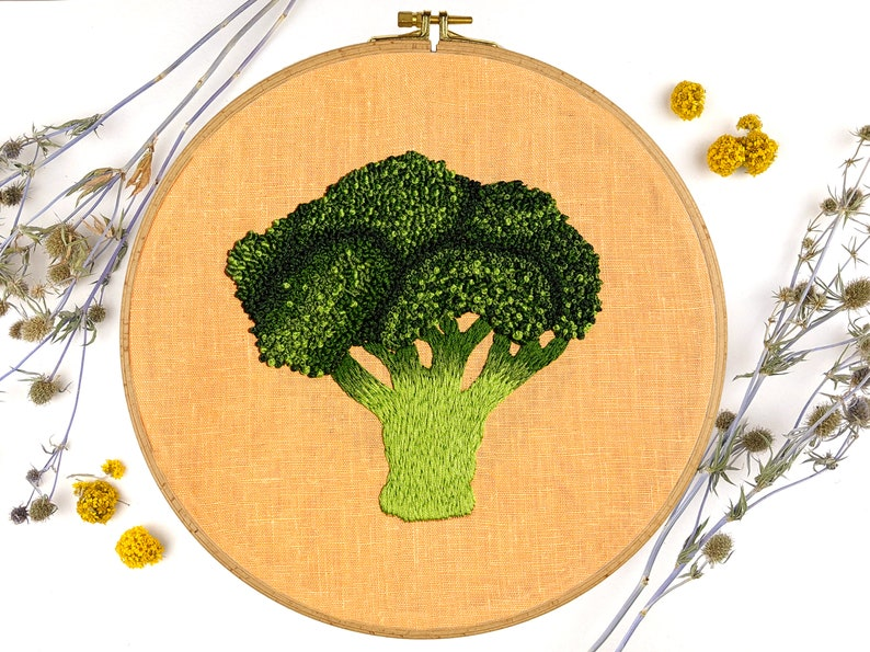 Broccoli Florets - Three Patterns Available, Even One That's 'Steamed'!