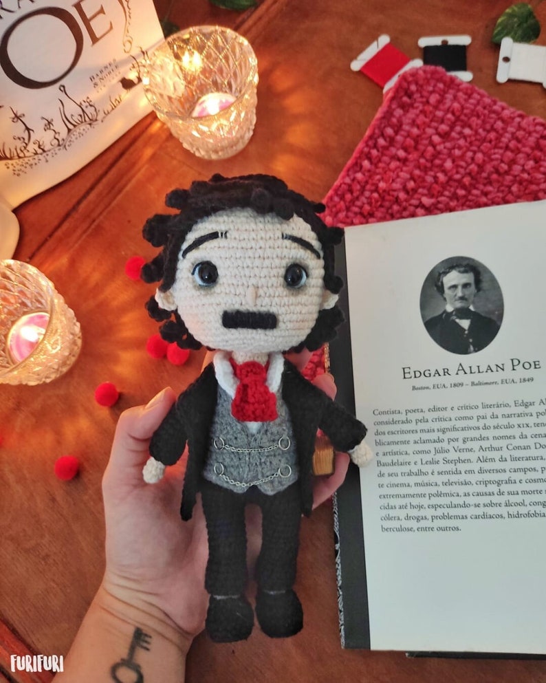 10 Knit & Crochet Projects Inspired by Edgar Allan Poe - Lots of Patterns!
