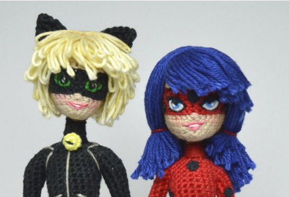 Miraculous Crochet Amigurumi Of Ladybug And Cat Noir So Good Knithacker