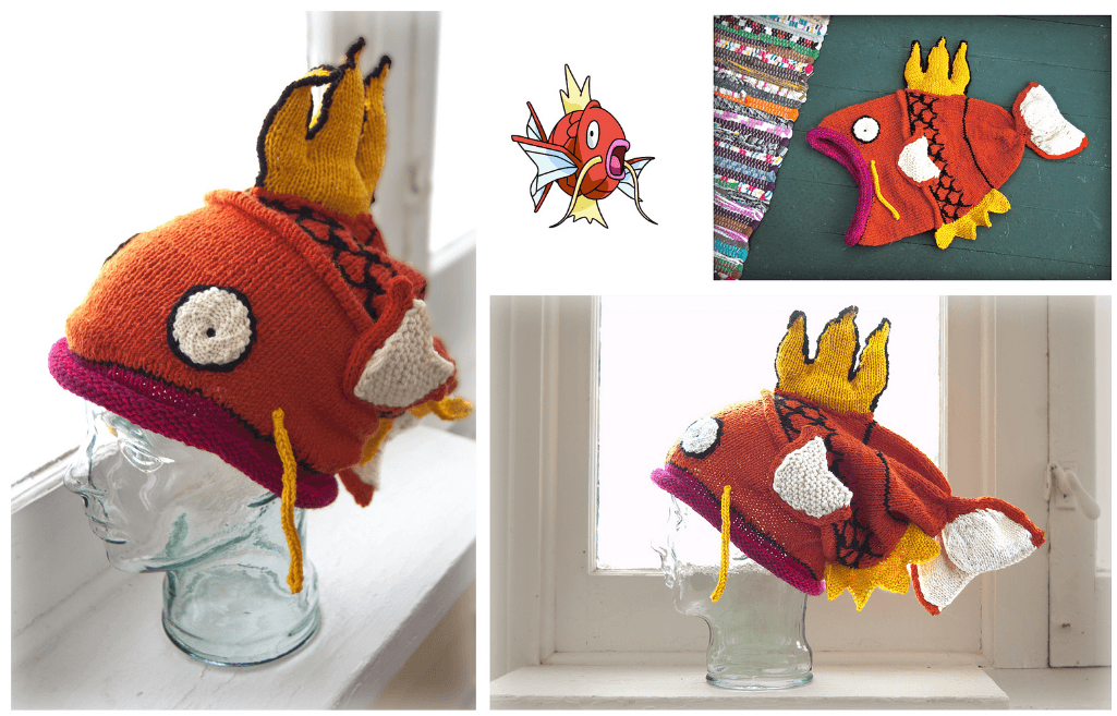 Incredible Knitted Magikarp Hat By Kim Denise - Pokémon Fans, This is a Must-See! 