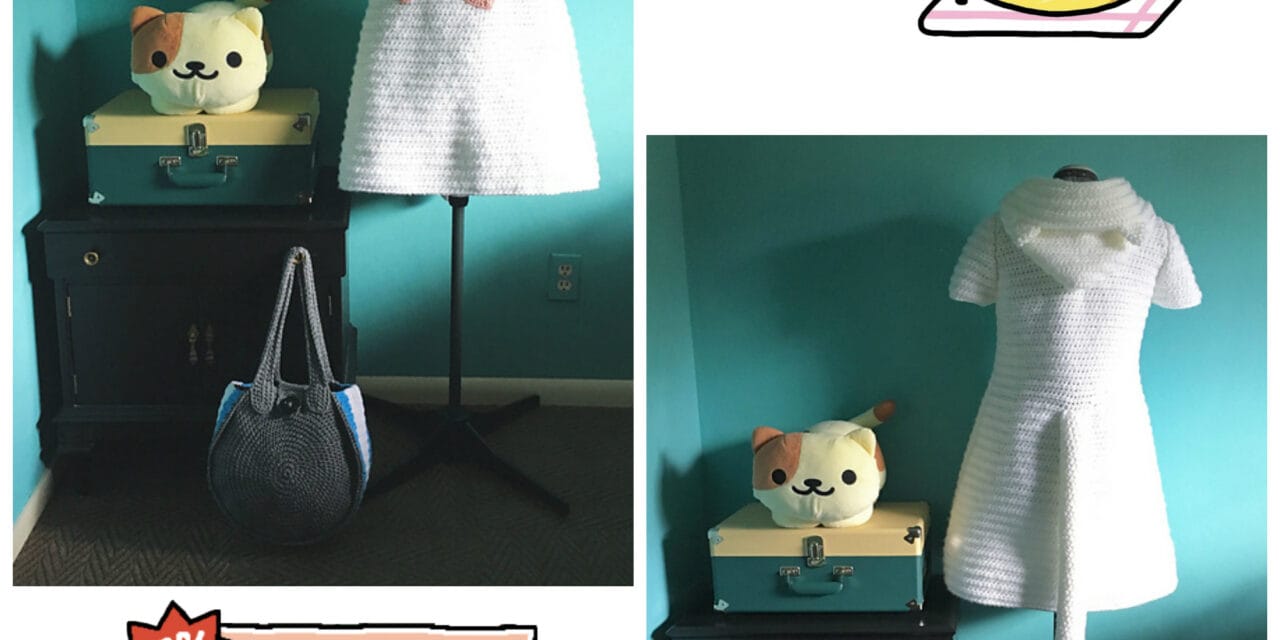 DianeQ’s Neko Atsume Crochet Cosplay Featuring Tubbs and a Ritzy Bitz Bag!