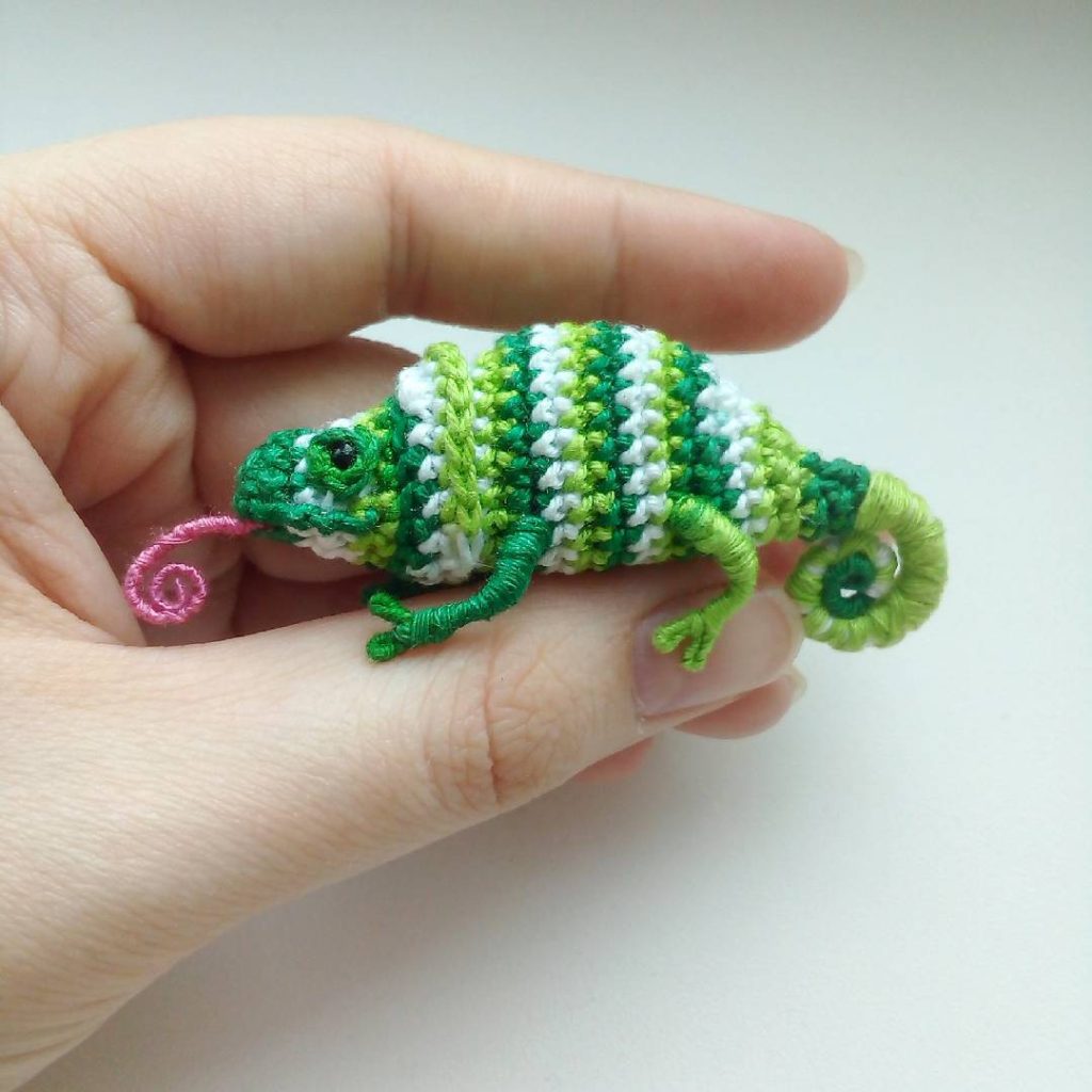 amigurumi chameleon Crochet pattern digital download