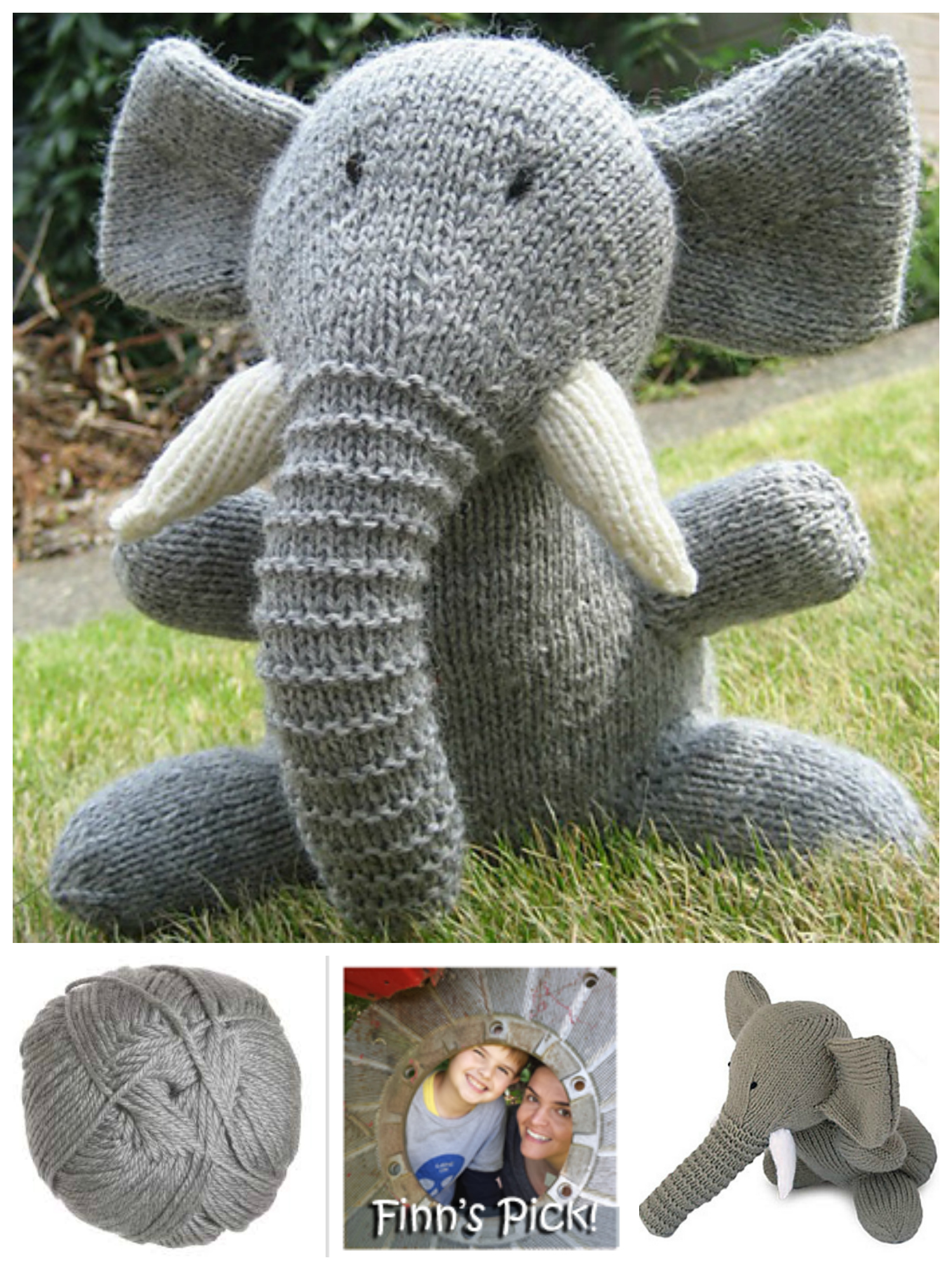 Finn's Pick: Knit Elephant by Sarah Keen - FREE Pattern!