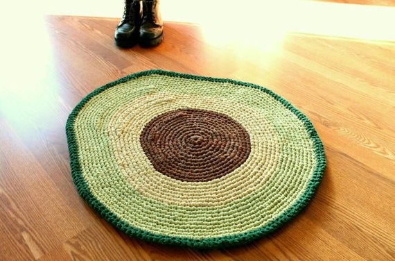 Forget Avocado Toast, It’s All About The Avocado Rug … Crocheted Of Course!