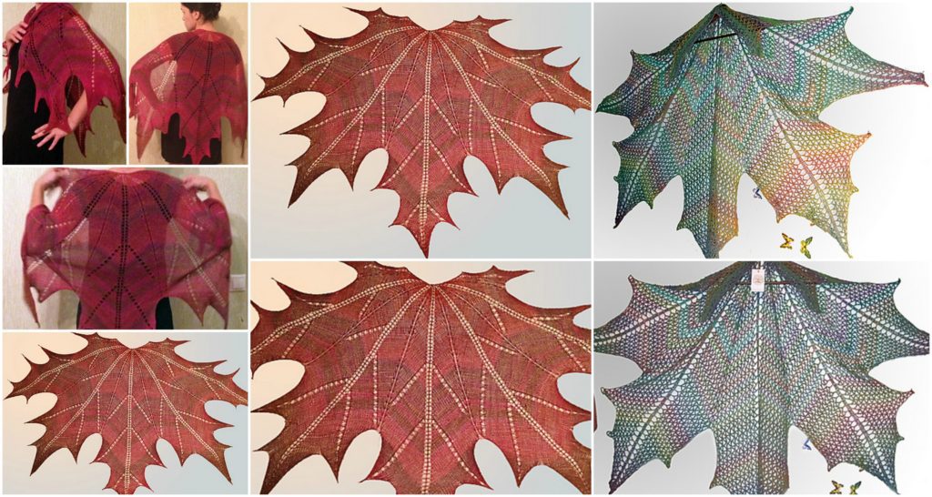 Canada Day is Coming ... Knit or Crochet a Mesmerizing Maple Leaf Shawl