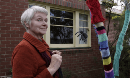 Love, Loss, A Pilfering Neighbor and a War of Yarn Bombs – This Knitting Video Has It All …