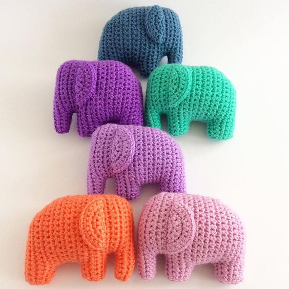 These Elephants ... So Cute ... I Can't ... You Won't Be Able to Crochet Just One ...