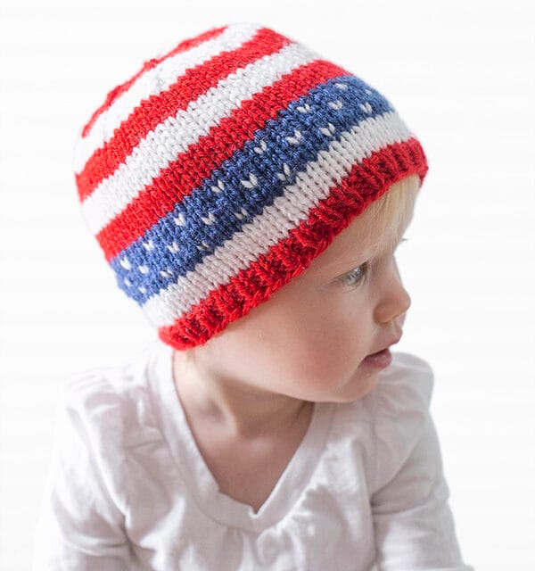 Knit a Stars and Stripes Baby Hat for the 4th of July! Free Pattern …
