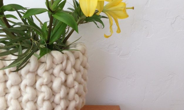 Beautiful BIG Knit Basket – Make One, The Pattern is FREE