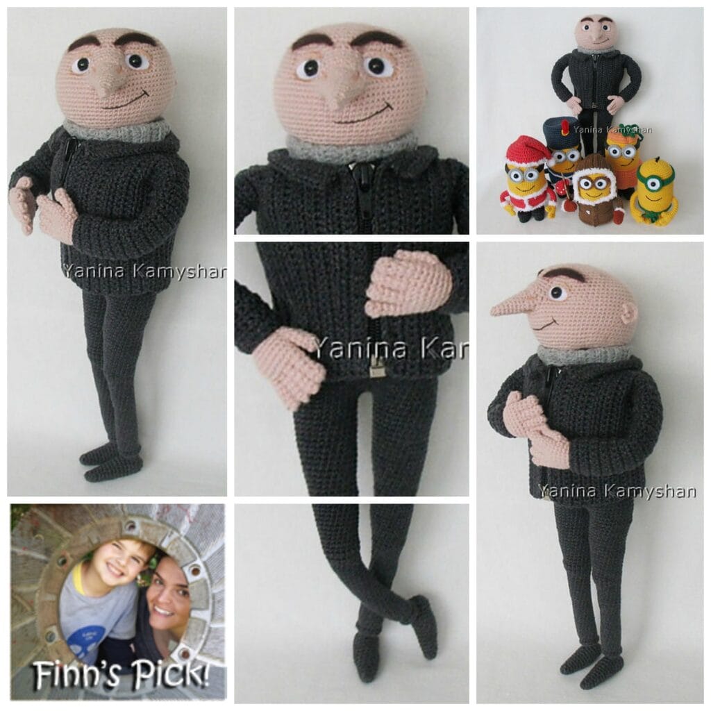 Finn's Pick: Crochet This Mr. G Amigurumi ... Pattern Inspired by Gru from Despicable Me!
