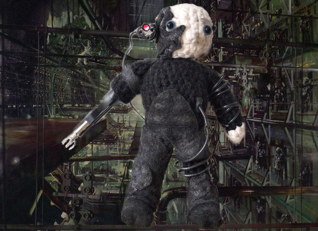 Crocheted Locutus Amigurumi With a Working Laser and a Spinning Claw!