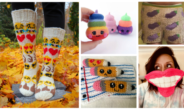 15+ Unusual Knit & Crochet Emoji Projects for World Emoji Day