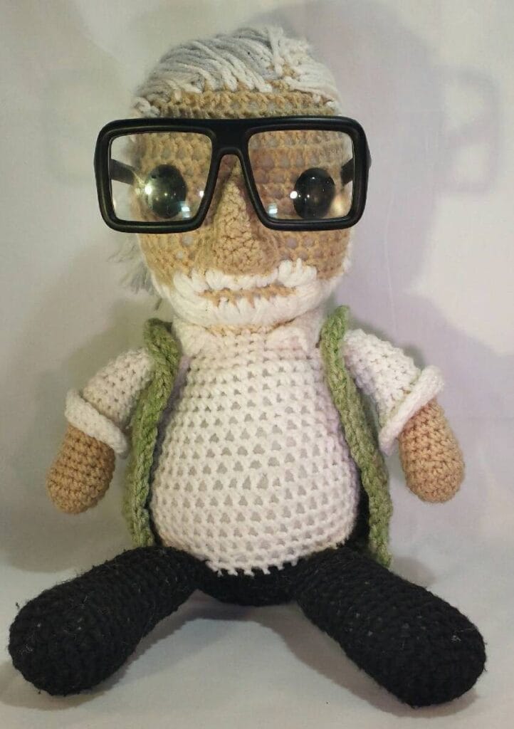 She Crocheted a George Romero Amigurumi - RIP to the Godfather of All Things Zombie