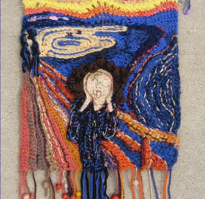 Edvard Munch’s Scream – An Interpretation In Crochet By Loren Gaggini