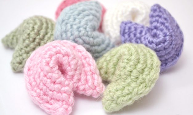 Crochet a Fortune Cookie – So Easy, You’ll Want to Make More Than One! Free Pattern!