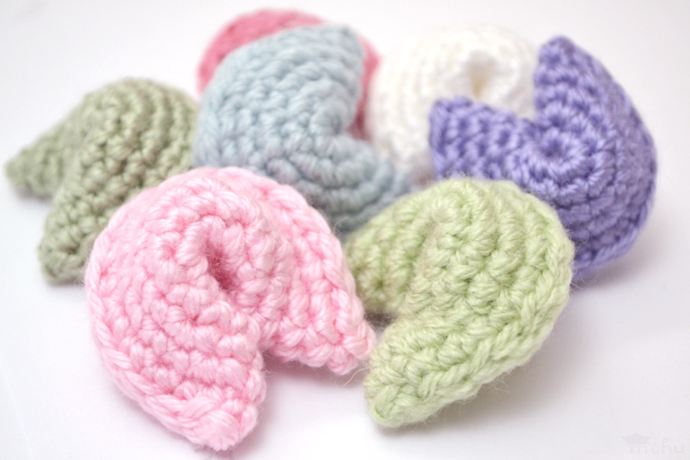 Crochet a Fortune Cookie - So Easy, You'll Want to Make More Than One! Free Pattern!