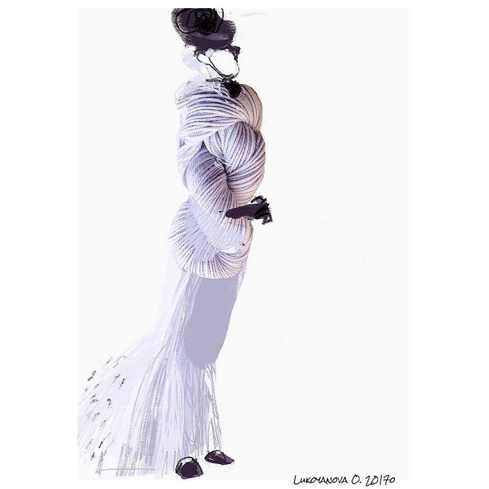 Olga Lukoyanova's Unique Illustrations for Gloria Yarn - Hanks Have Never Looked So Good 