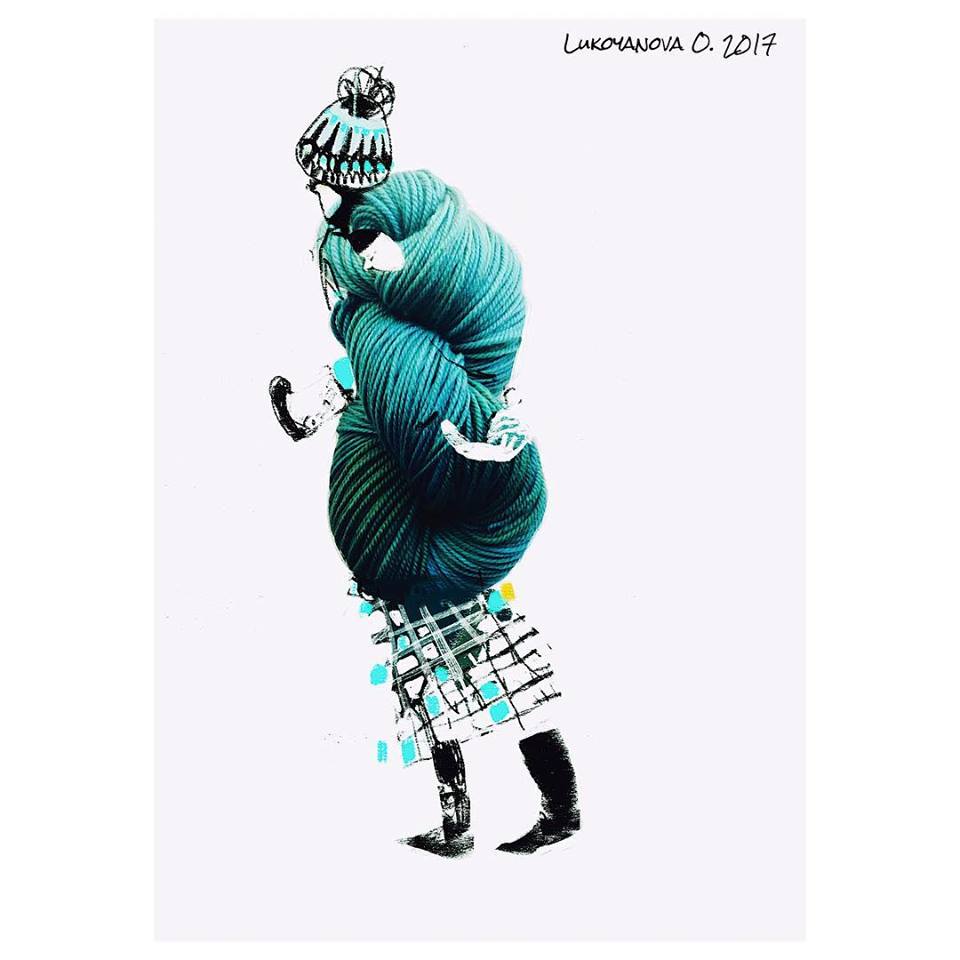 Olga Lukoyanova's Unique Illustrations for Gloria Yarn - Hanks Have Never Looked So Good 