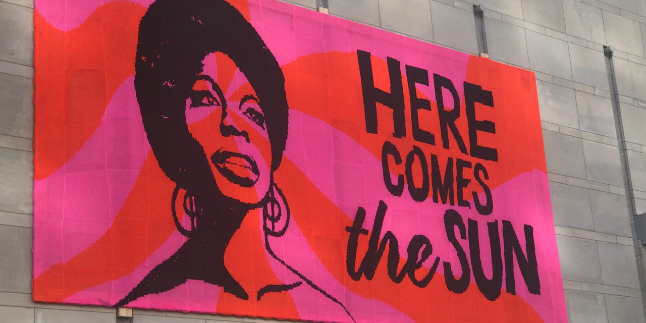 MUST-SEE! 40ft Crocheted Nina Simone Mural, the Third Offering in Olek’s ‘Love Across the USA’ Project