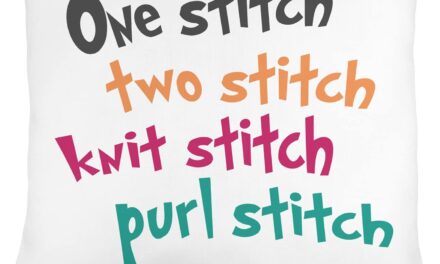 One Stitch, Two Stitch, Knit Stitch, Purl Stitch, Tote Bag and More!