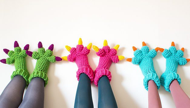The Best Crochet Monster Feet Slippers — Original Design By Knits For Life — Get The Pattern!