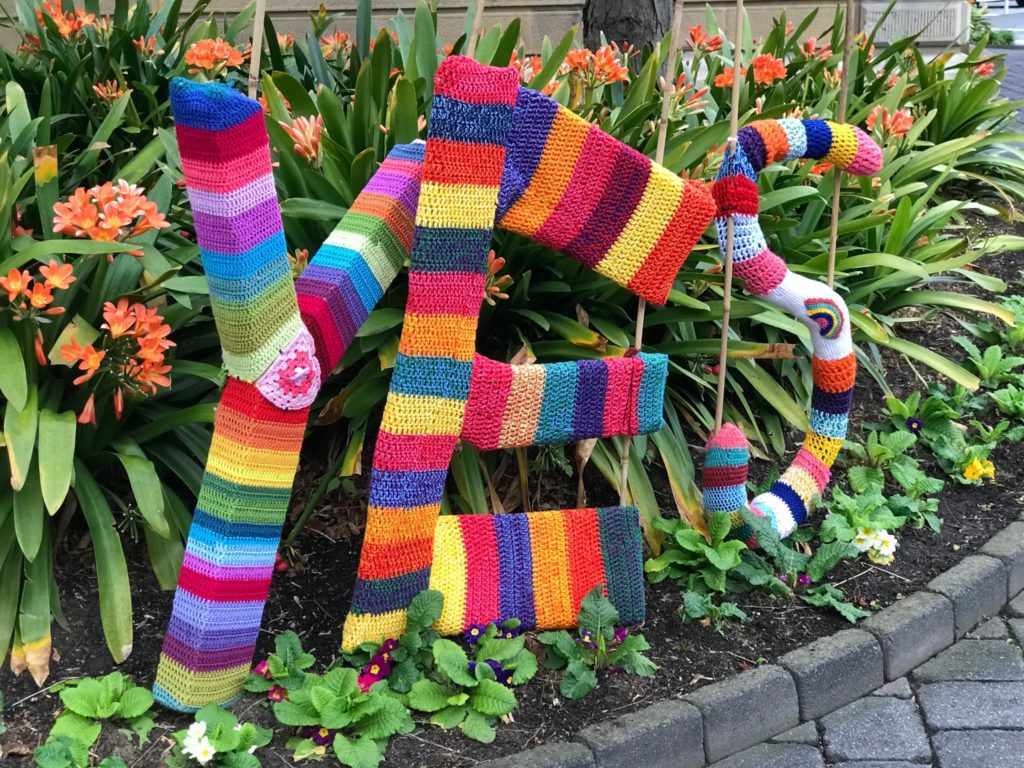 Yes! Pro Marriage Equality Yarn Bomb Spotted in Hobart