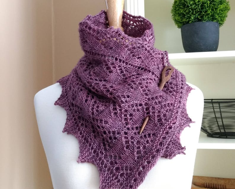 Knit a Smoky Mountain Morning Mist Scarf, Pattern From Lavender Hill Knits